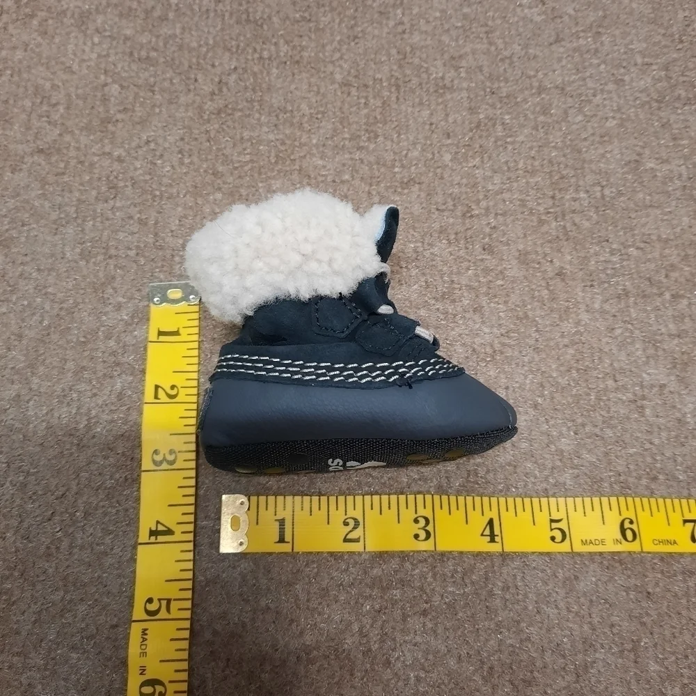Sorel Infant Baby Caribootie Boots With Fur Trim